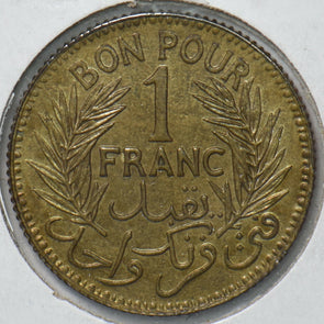Tunisia 1941 AH1360 1 Franc 193174 combine shipping