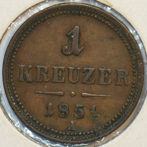 Austria 1851 Kreuzer Eagle animal 151711 combine shipping