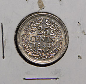 Netherlands 1944 25 Cents  291683 combine shipping