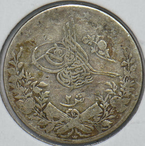 Egypt 1907 AH 1293 2 Qirsh 195403 combine shipping