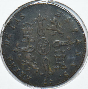 Spain 1845 4 Maravedis Lion animal 193262 combine shipping