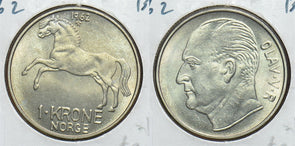 Norway 1962 Krone BU Horse 198600 combine shipping