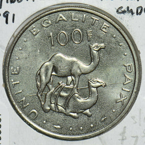 Djibouti 1991 100 Francs Camel animal Ch BU 198007 combine shipping