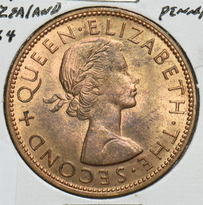 New Zealand 1964 Penny Tui Bird 198886 combine shipping