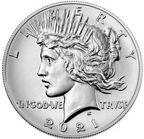 Peach 2021 Silver Dollars Philadelphia (21XH) IN HAND Ready to Ship!