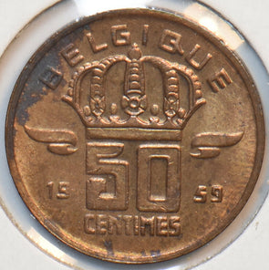 Belgium 1959 50 Centimes 193680 combine shipping