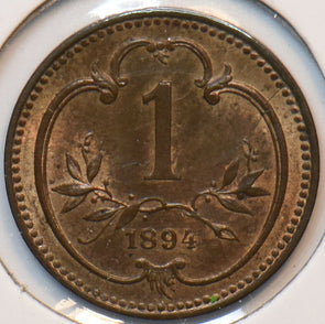 Austria 1894 Heller Eagle animal 193393 combine shipping