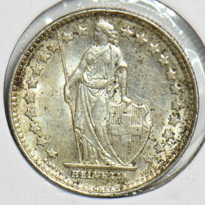 Switzerland 1952 1/2 Franc 240573 combine shipping
