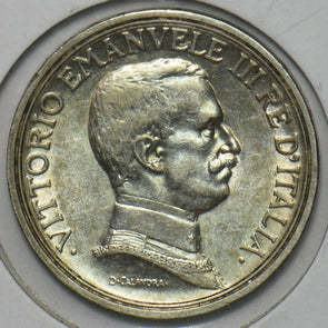 Italy 1914 R 2 Lire Horse animal I0524 combine shipping