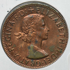 Australia 1958 Queen Elizabeth II Penny Kangaroo animal 292865 combine shipping
