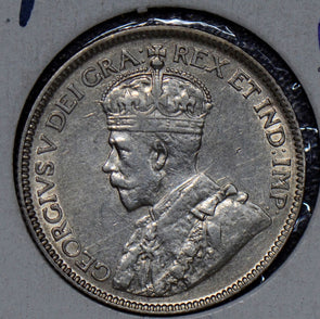 Canada 1917 25 Cents silver AU 190315 combine shipping