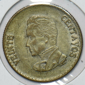 Colombia 1953 20 Centavos Condor animal 296689 combine shipping