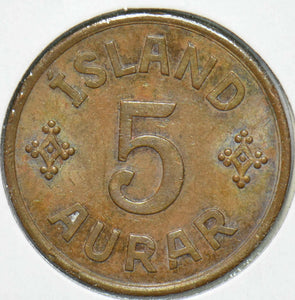 Iceland 1942 5 Aurar 192355 combine shipping