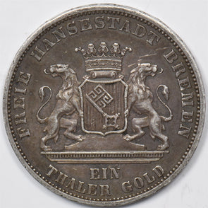 German States 1871 B Thaler Bremen. Victory over France. Au GE0166 combine shipp