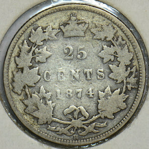Canada 1874 25 Cents 197367 combine shipping
