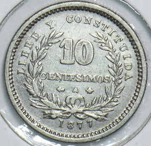 Uruguay 1877 10 Centesimos 198503 combine shipping