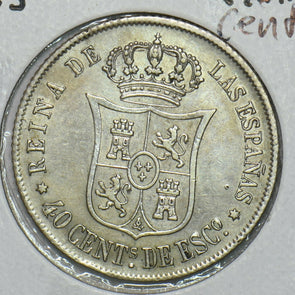 Spain 1865 40 Centimos S0315 combine shipping