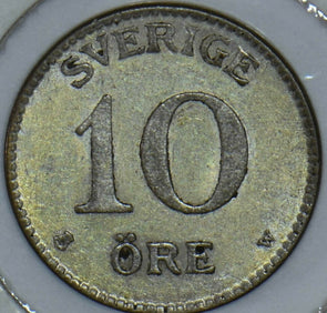 Sweden 1917 10 Ore 290562 combine shipping