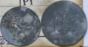 Germany 1917 10/50 Pfennig Lennep Landkreis 293125 combine shipping