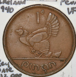 Ireland 1940 Penny key date 290080 combine shipping