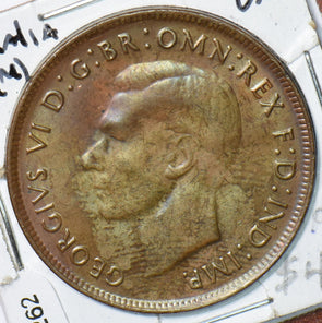Australia 1943 Penny Kangaroo animal  291262 combine shipping