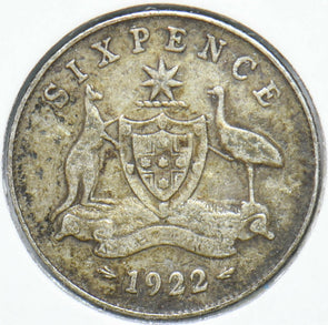 Australia 1922 6 Pence Kangaroo animal Ostrich Georgivs V 902270 combine shippin