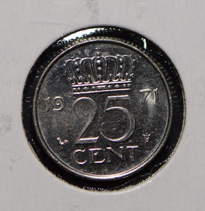 Netherlands 1971 25 Cents  900351 combine shipping