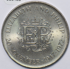 Great Britain 1972 25 New Pence Elizabeth & Philip Wedding 903408 combine shippi