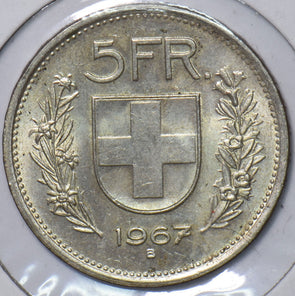 Switzerland 1967 B 5 Francs 240279 combine shipping