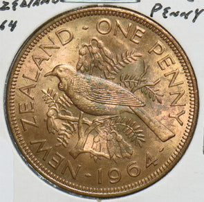 New Zealand 1964 Penny Tui Bird 198890 combine shipping