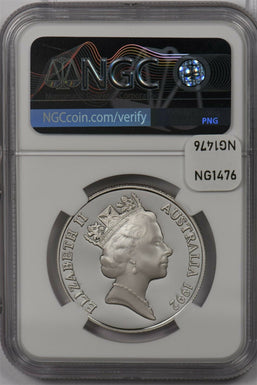 Australia 1992 10 Dollar silver NGC Proof 70UC Northern Territory Perfect 70 NG1