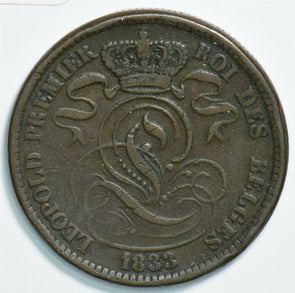 Belgium 1833 10 Centimes Lionanimal 240939 combine shipping