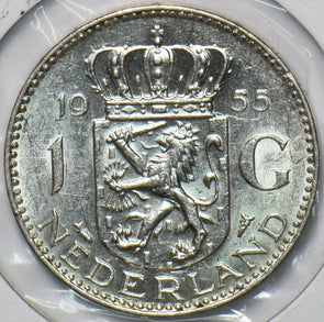 Netherlands 1955 Gulden Lion animal 193992 combine shipping