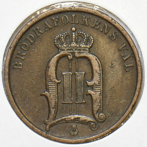 Sweden 1897 2 Ore 240458 combine shipping