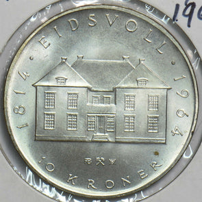 Norway 1964 1814~1964 10 Kroner 298069 combine shipping