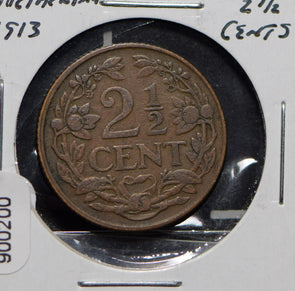 Netherlands 1913 2 1/2 Cents  900200 combine shipping