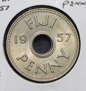 Fiji 1957 Penny  291987 combine shipping