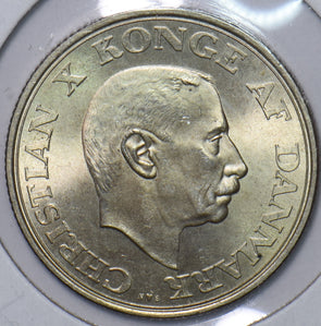 Denmark 1937 2 Kroner 25th anniversary Reign of Christian X 295886 combine shipp
