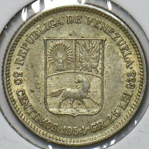 Venezuela 1954 50 Centimos Horse animal 193935 combine shipping