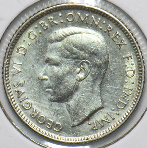 Australia 1942 6 Pence Kangaroo animal Ostrich Georgivs VI 902195 combine shippi