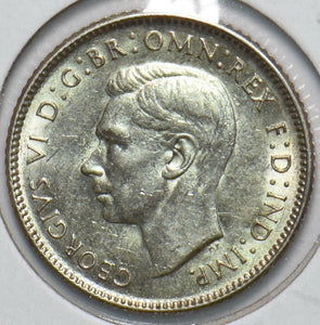 Australia 1942 6 Pence Kangaroo animal Ostrich Georgivs VI 902189 combine shippi