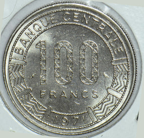 Gabon 1971 100 Francs Great Eland animal 291805 combine shipping