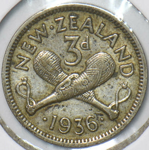 New Zealand 1936 3 Pence 151343 combine shipping