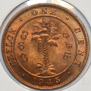 Ceylon 1945 Cent 295198 combine shipping