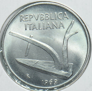 Italy 1969 10 Lire 0 298593 combine shipping