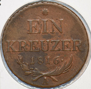 Austria 1816 A Kreuzer Eagle animal 295931 combine shipping