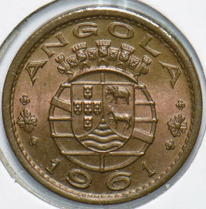 Portugal 1961 Angola 50 Centavos Elephant animal Horse 192533 combine shipping