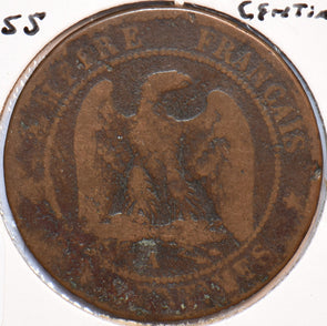 France 1855 A 10 Centimes Eagle animal 900578 combine shipping