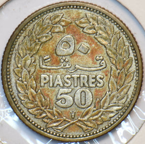 Lebanon 1952 50 Piastres 151278 combine shipping