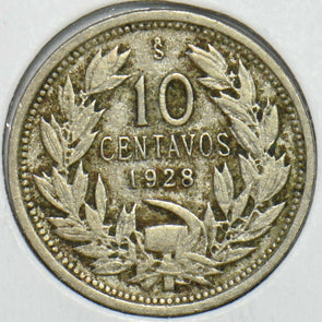 Chile 1928 10 Centavos Condor animal 152696 combine shipping